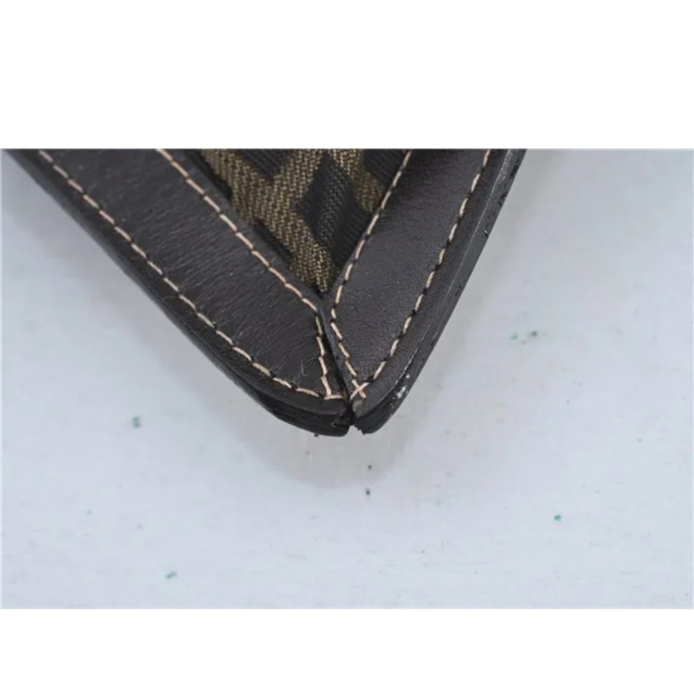 Authentic FENDI Zucca Clutch Nylon &  Leather clutch - Picture 8 of 9